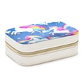 thumbnail image 1 of Rainbow Unicorn Velvet Portable Earring Organizer with Removable Compartment - Gift Jewelry Box/Jewelry Boxes - Jewelry Display, 1 of 7