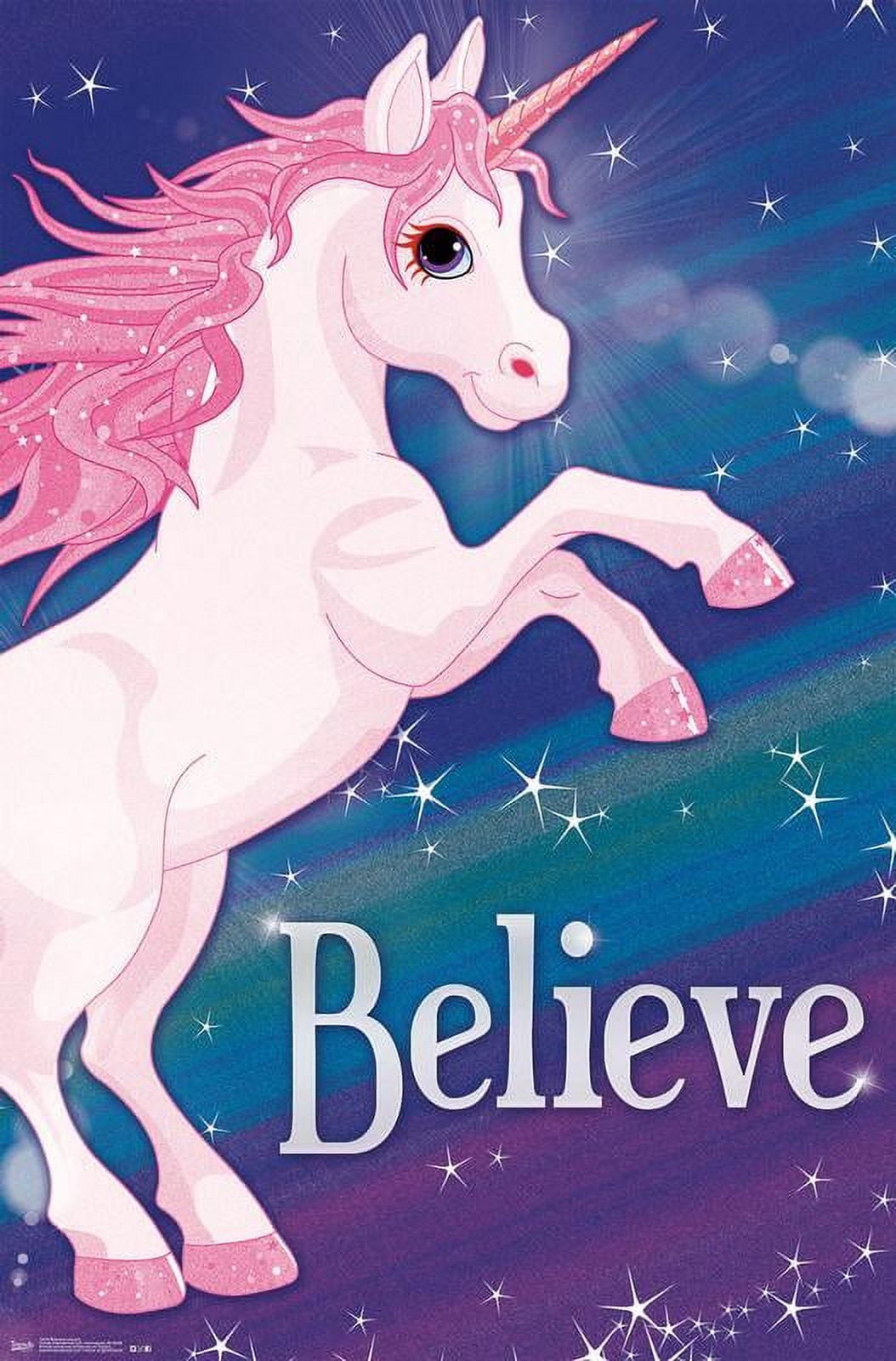 Rainbow Unicorn Wall Poster, 22.375" x 34"