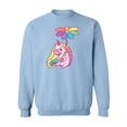 thumbnail image 1 of Rainbow Unicorn With Flower Sweatshirt Women -Image by Shutterstock, Female Medium, 1 of 4