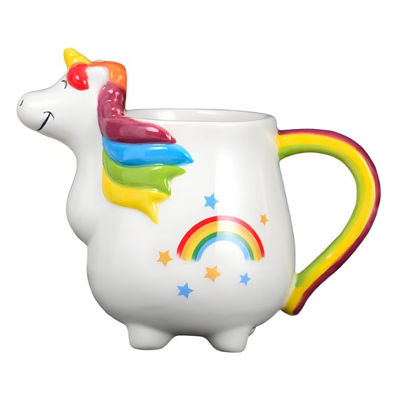 Rainbow Unicorns Coffee Mug Heat Resistant Ceramic Large Capacity Cup Suitable For Adults And Children