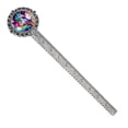 thumbnail image 1 of Rainbow Unicorns Vintage Silver Lace-Edged Bookmark: the Gift for Bookworms and Literature Enthusiasts, 1 of 5