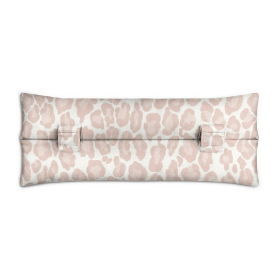 Rainbow Vintage Style Post-Surgery Car Pillow - Soft Leopard & Floral Chest Protector with Hook Straps