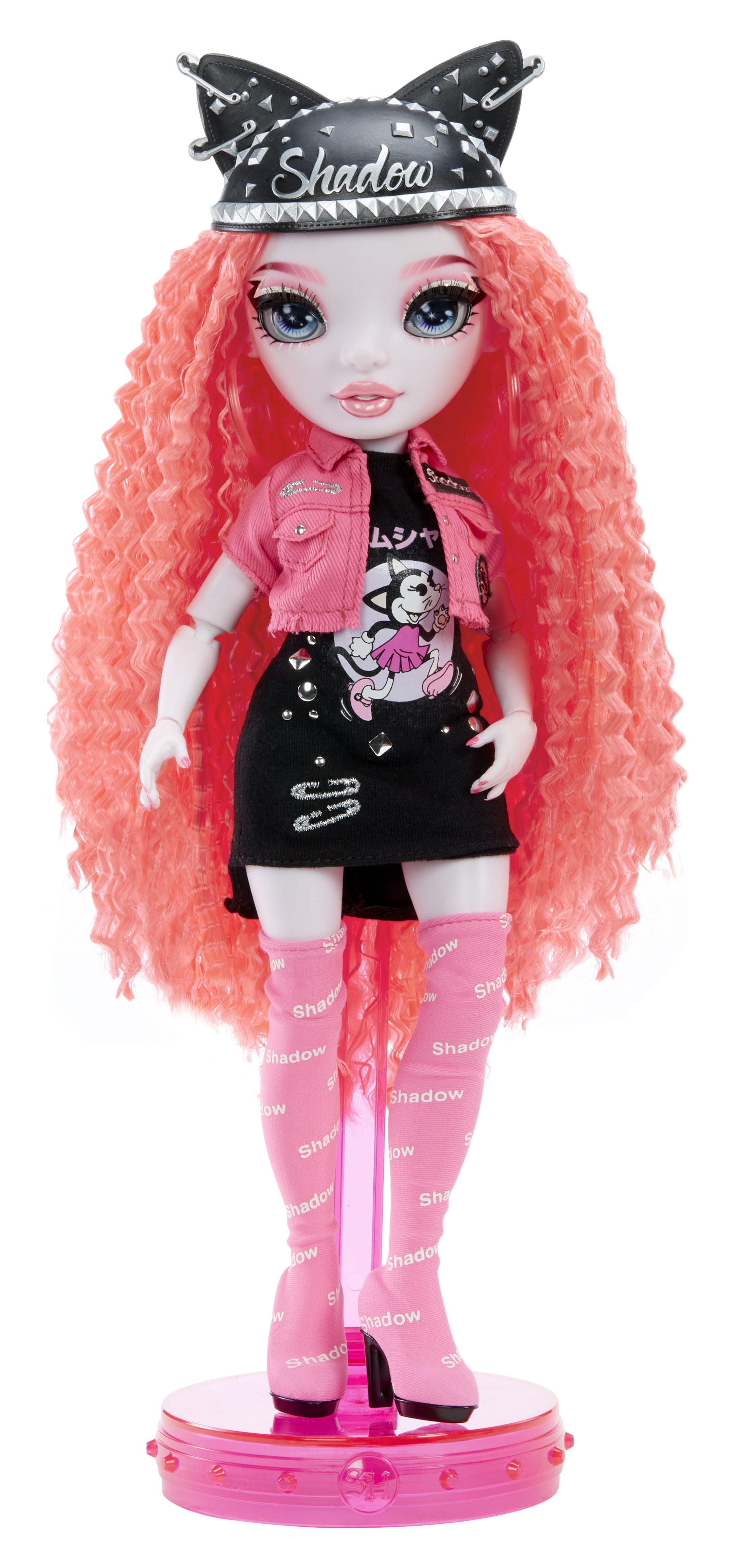 Rainbow High Vision and Neon Shadow-Mara Pinkett (Neon Pink) Fashion Doll. 2 Designer Outfits to Mix ＆ Match with Rock Band Accessories PLA並行輸入品