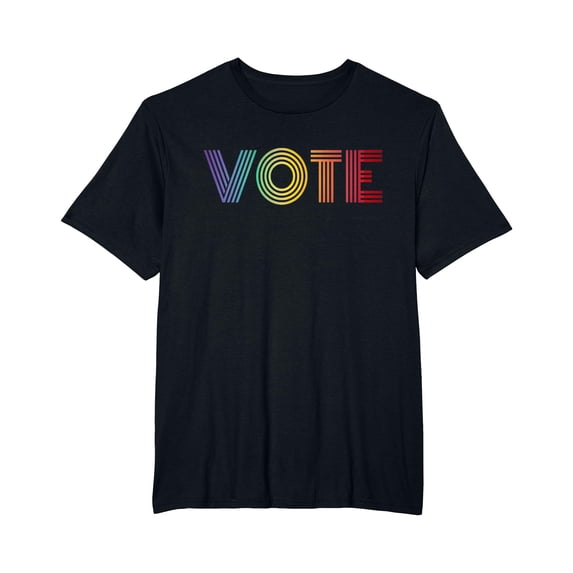 Rainbow Vote Shirt For LGTBQ Rights Retro T-Shirt