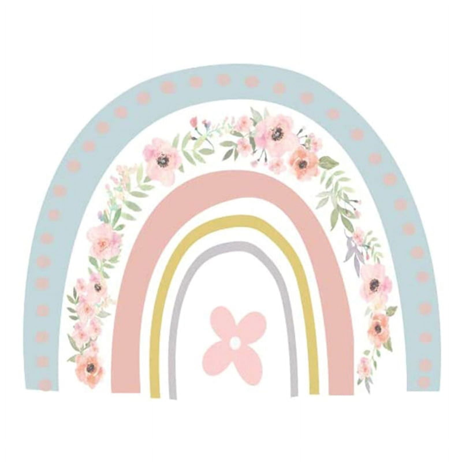 Rainbow Wall Decals,Waterproof PVC Boho Rainbow Decal,Peel Stick Boho ...