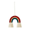thumbnail image 1 of Rainbow Wall Hanging Handmade Macrame Woven Art Boho for Nursery Kids Room Home Classroom Party Decoration, 1 of 5