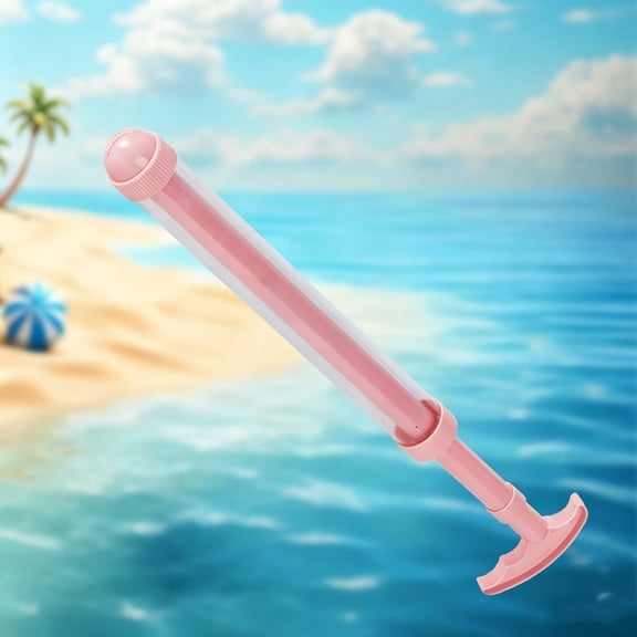 Rainbow Water Gun with Fan Spray, Manual Pump Action, Compact Size for Outdoor Summer Pool Backyard Beach Fun, Pink