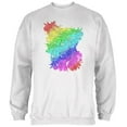 thumbnail image 1 of Rainbow Watercolor Easter Bunny Mens Sweatshirt White 3X-LG, 1 of 1