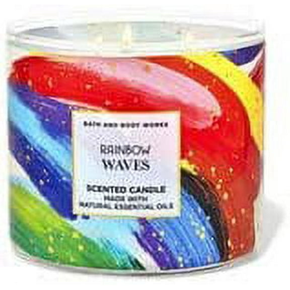 Rainbow Waves 3-Wick Candle 14.5 oz / 411 g New
