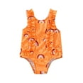 thumbnail image 1 of Rainbow Wear Printed Summer Girls Baby Beach Bathing Swimwear Ruffles Sleeveless Swimsuit Suit Girls Swimwear Swimsuit with Short, 1 of 7