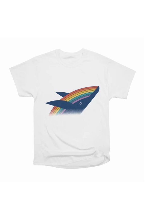 Rainbow Whale T-Shirt Tee Gift For Him Merch For Her Apparel For Friend