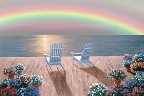 Rainbow Wishes Canvas Art - Diane Romanello (24 x 36)