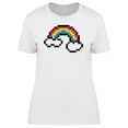 thumbnail image 1 of Rainbow With A Cloud Pixel Art Tee Women's -Image by Shutterstock, 1 of 2