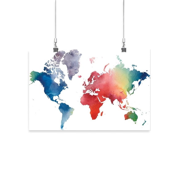 Rainbow World Poster - Grace Popp Designs,