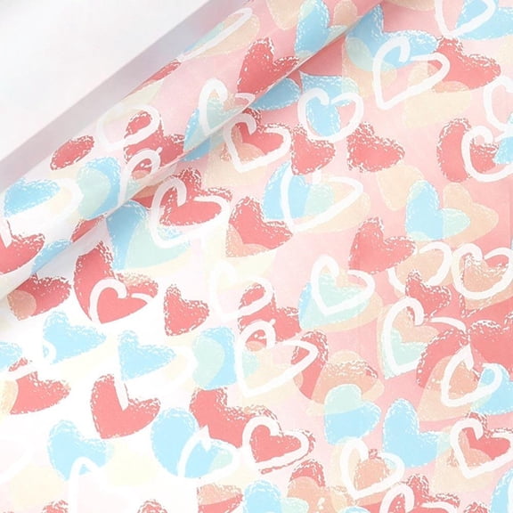 Rainbow Wrapping Paper Roll Rainbow Polka Dots Star Stripes Gift Wrap Paper Gift Craft Paper Birthday Festival Gift Decorative Paper