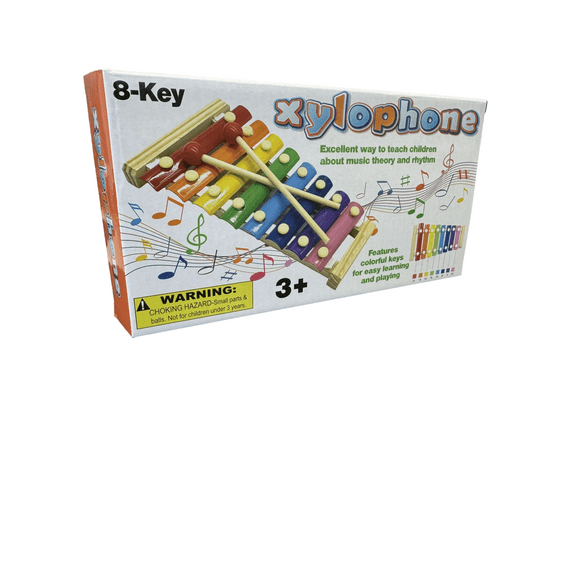 Rainbow Xylophone for Kids with 8 Colorful Keys and Sticks – Fun Musical Toy for Hand-Eye Coordination, Motor Skills, and Creative Play – Perfect for Early Music Learning