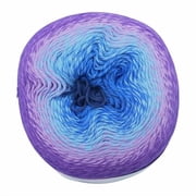 Rainbow Yarn, 215g/7.5oz, 1060yds/970m, 40% Acrylic and 60% Cotton Gradient Cake Yarn, 1 Pack Light Weight for Spring Summer, for Crocheting and Amigurumi, #115 Purple Velvet