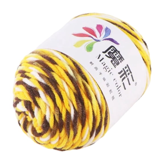 Rainbow Yarn 5 Ply Soft Acrylic Yarn for Crocheting Knitting Diy Craft, Gradient Multicolor Yarn for Sweaters Scarves Hats Handicraft Projects, 2Mm Thick, 1 Ball of Yarn