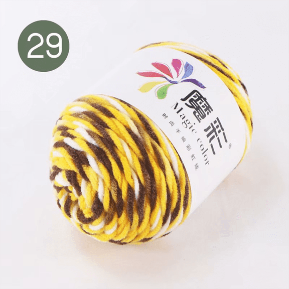 Rainbow Yarn, Assorted Colors Yarn Soft Colorful Yarn, Yarn for Crocheting & Knitting for Crocheting DIY, Handicraft Knitting Yarn, DIY Project(5 Shares)