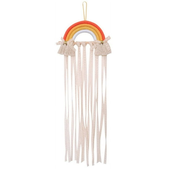 Rainbow Yarn Tassels Hair Clips Bow Storage Headband Organizer Hair Clip Hanger