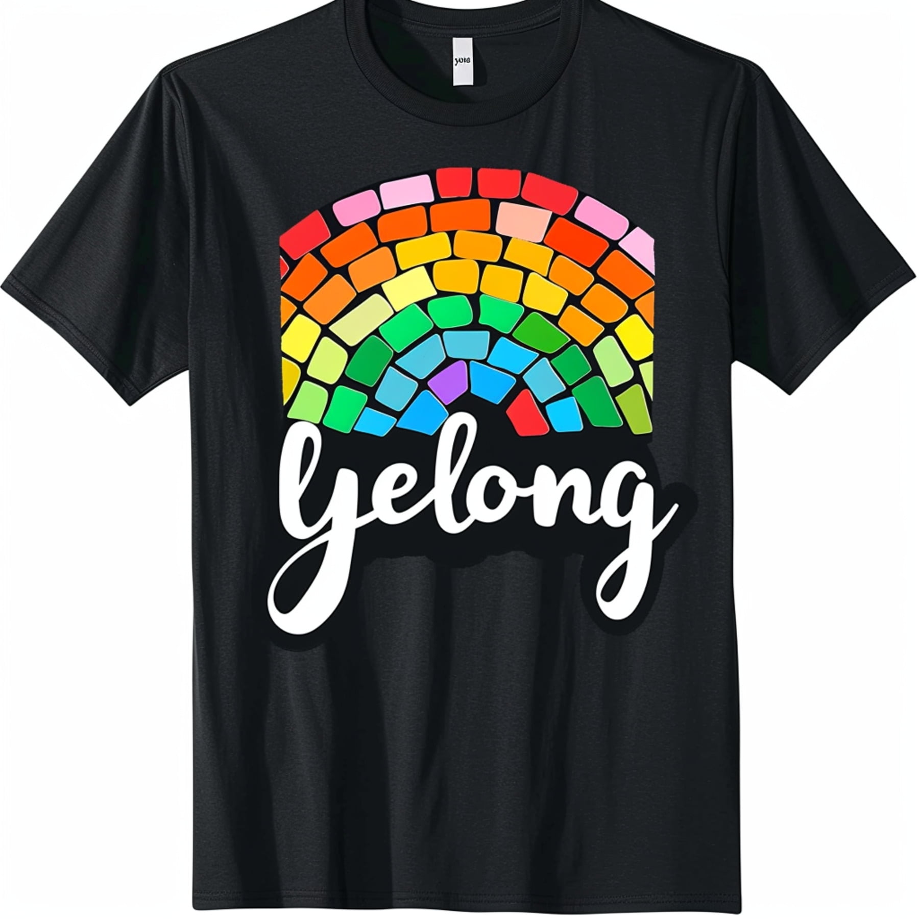 Rainbow 'You Belong' LGBTQ+ Pride Black T Shirt Support Pride Month ...