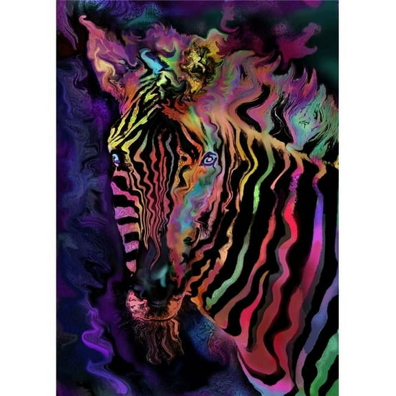 Rainbow Zebra Poster Print by Alixandra Mullins