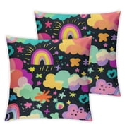 Rainbow clouds Home Decor , Zip Closure Pillowcases Home Furnishing