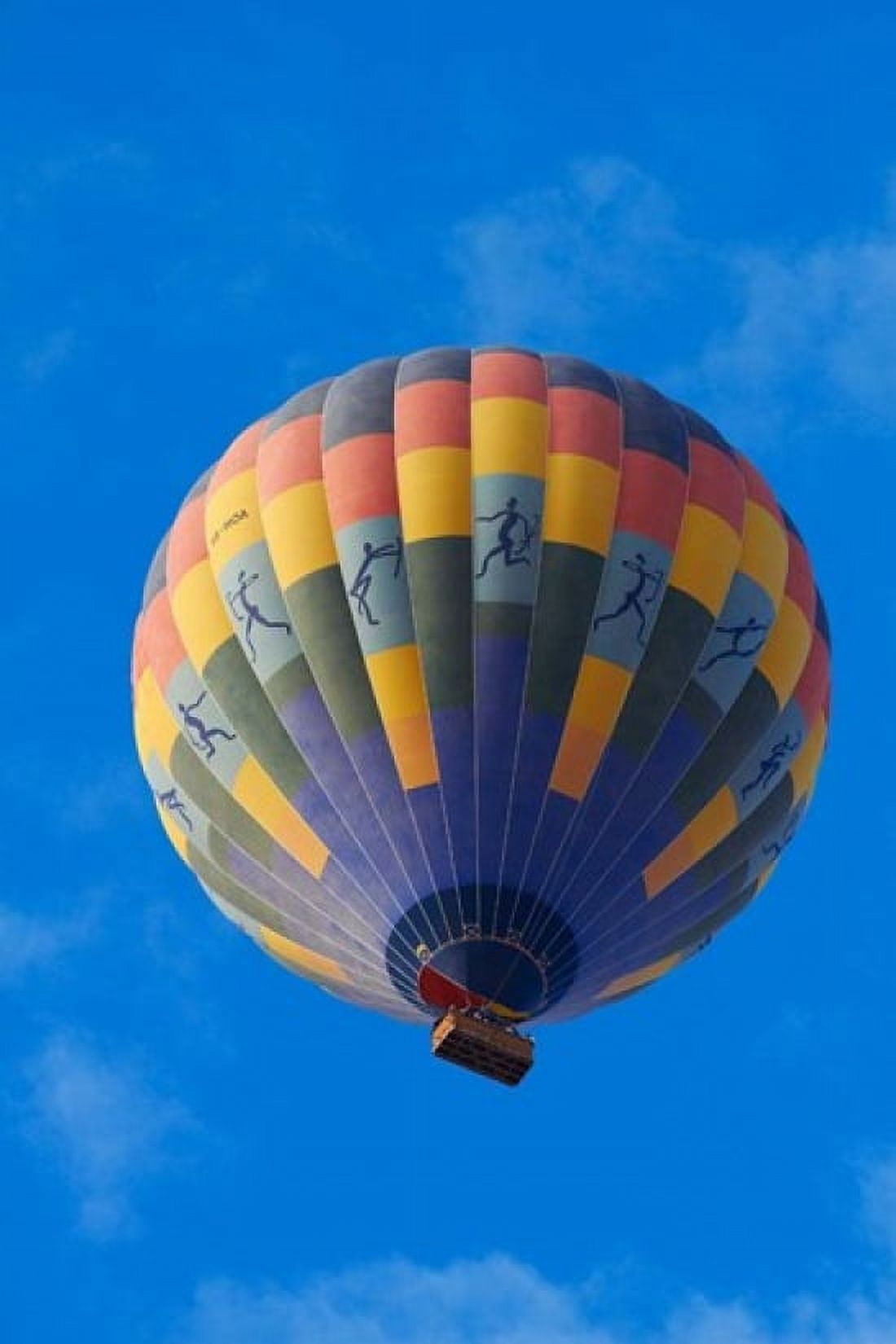 Rainbow colored hot air balloon over Namib Desert Sesriem Namibia Canvas Art - David Wall  DanitaDelimont (24 x 35)