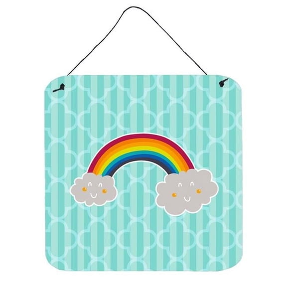 Rainbow in Clouds Wall or Door Hanging Prints