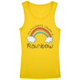 thumbnail image 1 of Rainbow is my Favorite Color Youth Girls Tank Top Yellow YMD, 1 of 1