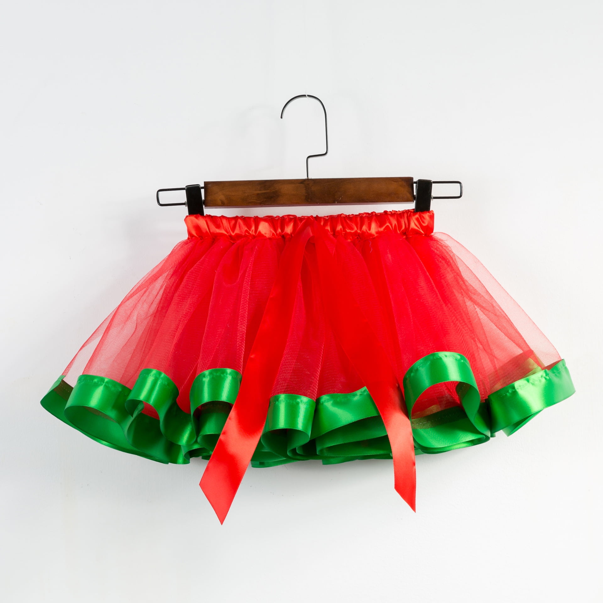 Rainbow mesh skirt children's dance tutu skirt Festival performance