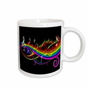 Rainbow music notes in neon rainbow colors 11oz Mug mug-167166-1
