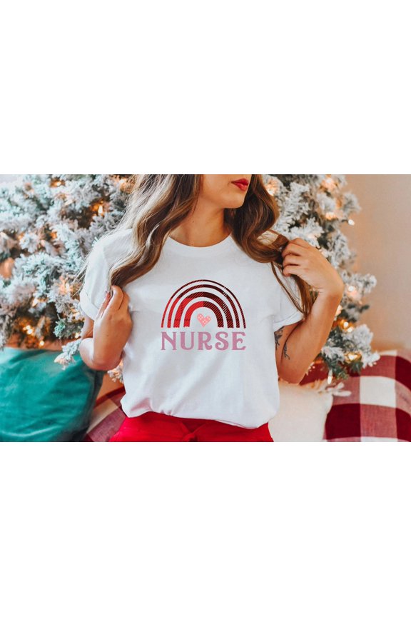 Rainbow nurse shirt, Nurse Shirt, RN Shirt, Nursing Shirt, Registered Nurse, Nursing School Tee, nurse T-shirt, pediatric nurse, All Size S-5Xl