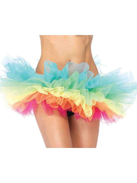Rainbow organza tutu
