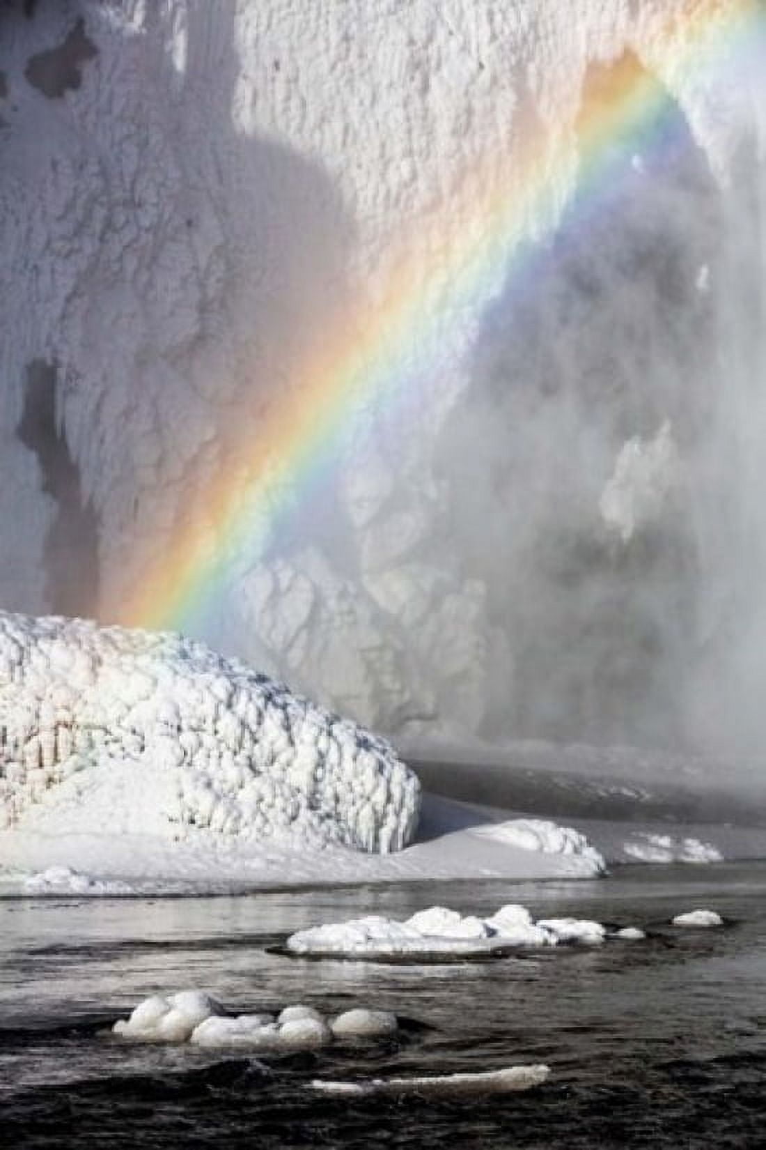 Rainbow over Skogarfoss Waterfall Iceland Canvas Art - Panoramic Images (12 x 18)