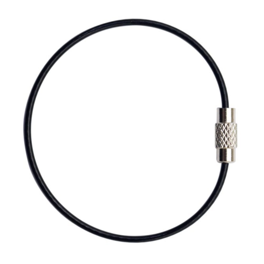 Rainbow rubber coated wire rope key ring rope ring/wire coil/multiple ...