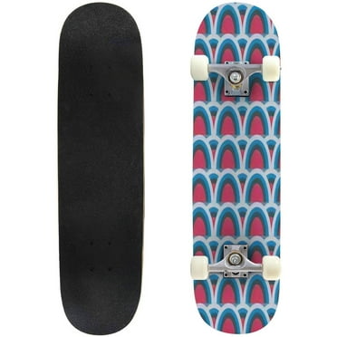 Rainbow seamless pattern Rainbows design for textile interior design Outdoor Skateboard Longboards 31"x8" Pro Complete Skate Board Cruiser