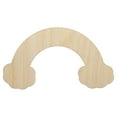 thumbnail image 1 of Rainbow with Clouds Solid Wood Shape Unfinished Piece Cutout Craft DIY Projects - 4.70 Inch Size - 1/8 Inch Thick, 1 of 7