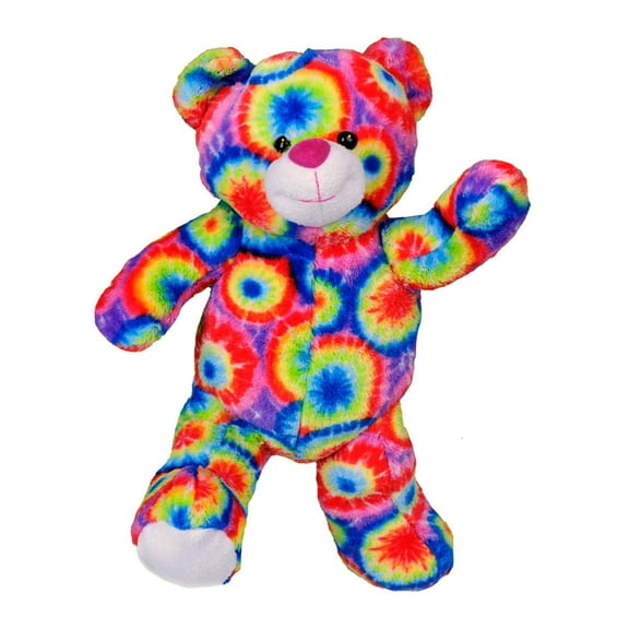 Rainbows Bear Plush 16 Inch Colorful Stuffed Teddy Soft Decorative Accent