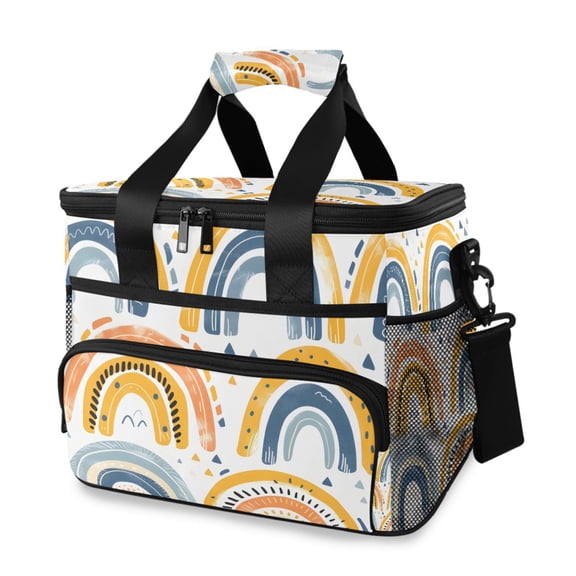 Rainbows Consist by Stripes Portable Cooler Lunch Box Reusable Insulated Lunch Bag Leakproof 15L
