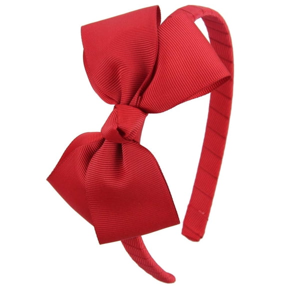 Rainbows Fashion Cute Red Bow Headband for Girls Toddlers.
