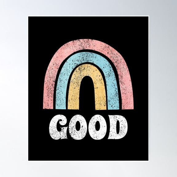 Rainbows Vintage Good Hipster Poster Wall Art, Modern Wall Decor, 8x12 UNFRAMED