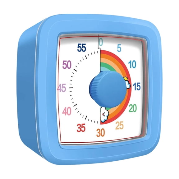 Rainbows Visual Timers For Kids Learning Time Management Mechanical Colorful Clock Without Focusing Development Tool