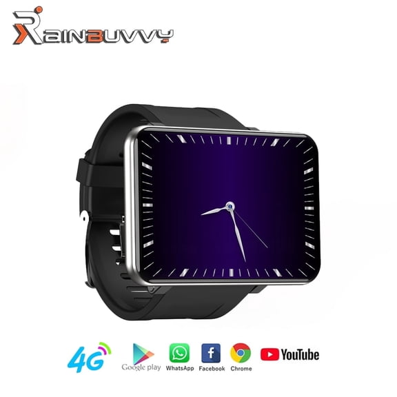 Rainbuvvy 4G Smartwatch 2.86 Inch Screen Android 7.1 3GB 32GB Support SIM GPS WiFi 2700mAh Large Screen Watch