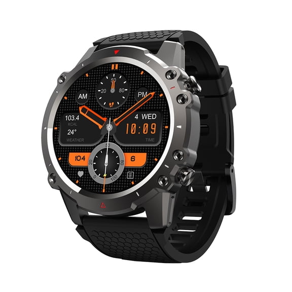 Rainbuvvy DM52 smartwatch with 1.45-inch high-definition screen for answering/making calls Android and IOS sports watch