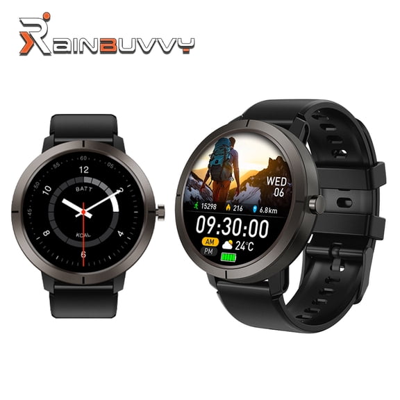 Rainbuvvy DM76 GPS Smart Watch 1.32 Inch AMOLED Bluetooth 5.3 360mAh 5ATM 170 Sports Mode Compass Altitude Sports Watch