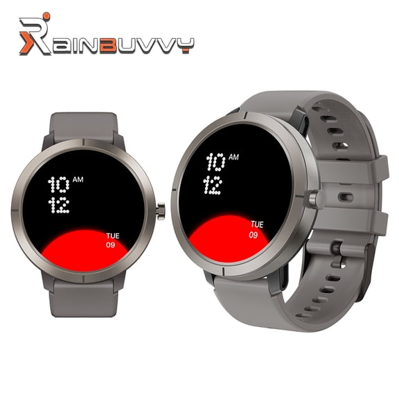 Rainbuvvy DM76 GPS Smart Watch 1.32 Inch AMOLED Bluetooth 5.3 360mAh 5ATM 170 Sports Mode Compass Altitude Sports Watch