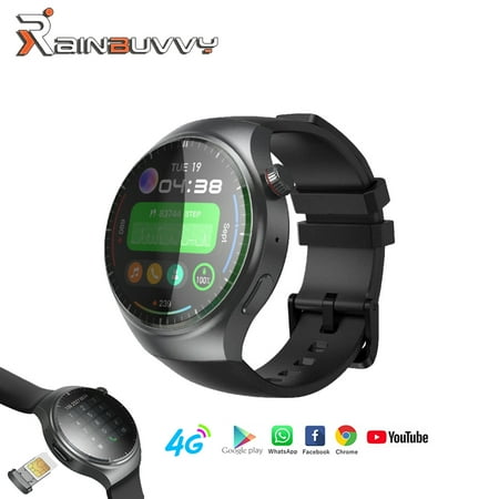 Rainbuvvy DM80 4G Smart Watch 1.43 Inch AMOLED Round Screen 2GB+16GB Beidou System + GPS WiFi Sleep Monitoring Fitness Tracker 950mAh Sports Outdoor Watch
