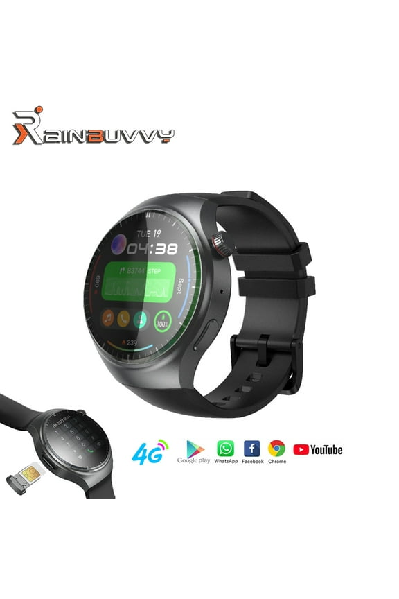 DM80 4G Smart Watch 1.43 Inch AMOLED Round Screen 2GB+16GB Beidou System + GPS WiFi Sleep Monitoring Fitness Tracker 950mAh Sports Outdoor Watch