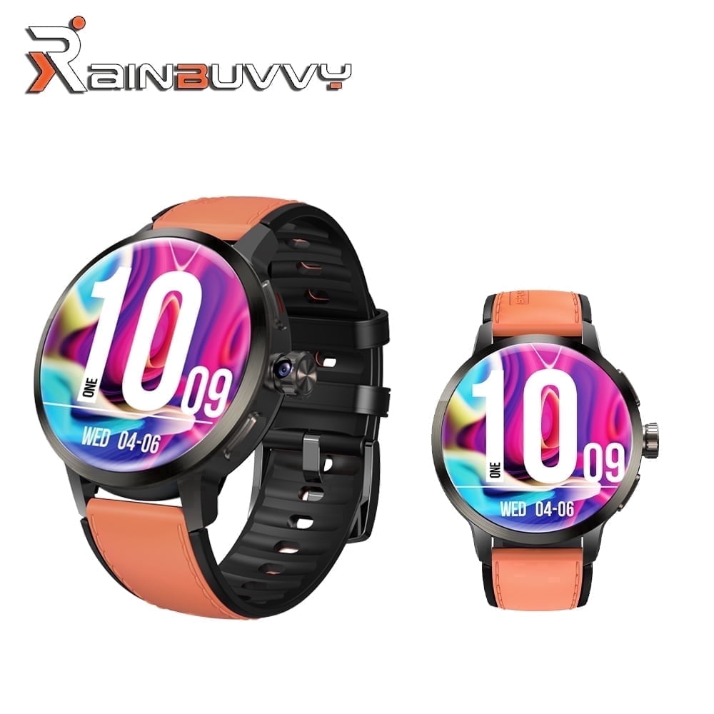 4G Smartwatch SL8541E Quad-Core 2GB 16GB Rotating Camera Men's Watch 1.75-inch AMOLED Large Screen Android 8.1 Smartwatch 1520mAh WiFi Bluetooth GPS Fitness Tracker Sports Watch (Black)